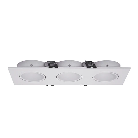 Aro de encastrar ONIRO 3xMR16 C.25,5xL.9,3xAlt.2,9cm policarbonato (PC) branco