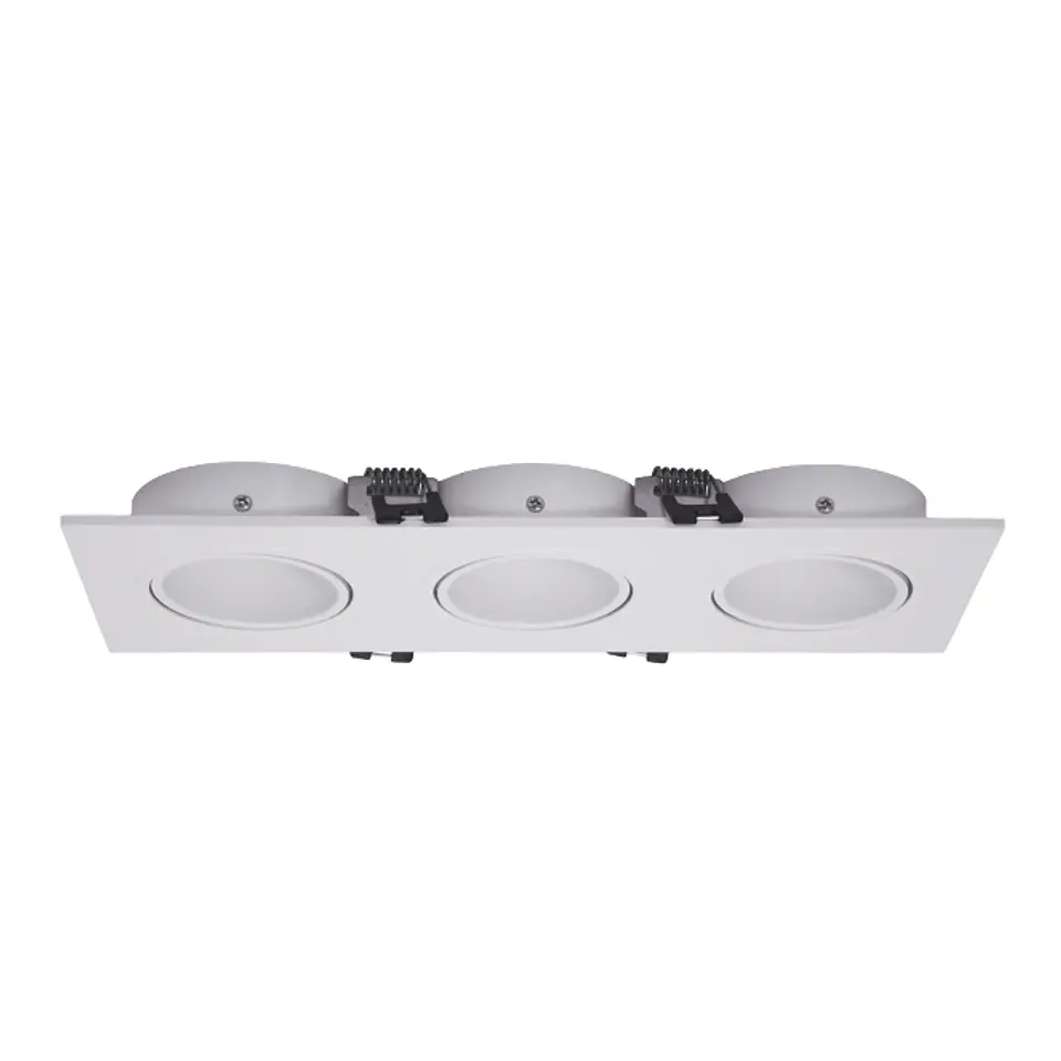 Aro de encastrar ONIRO 3xMR16 C.25,5xL.9,3xAlt.2,9cm policarbonato (PC) branco 1