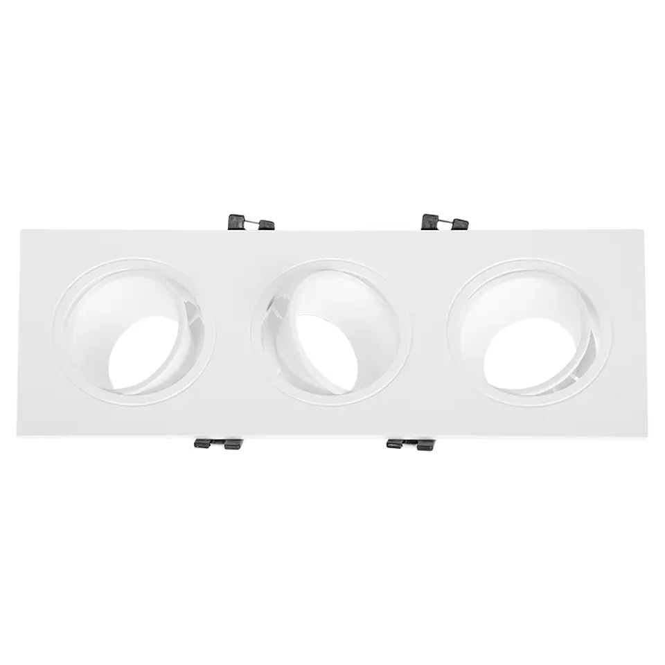 Aro de encastrar ONIRO 3xMR16 C.25,5xL.9,3xAlt.2,9cm policarbonato (PC) branco 2