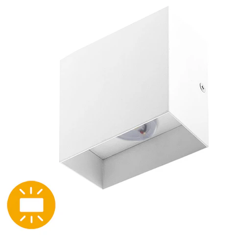 Aplique ESME 2x3W LED 500lm 4000K C.10xL.5xAlt.10cm branco