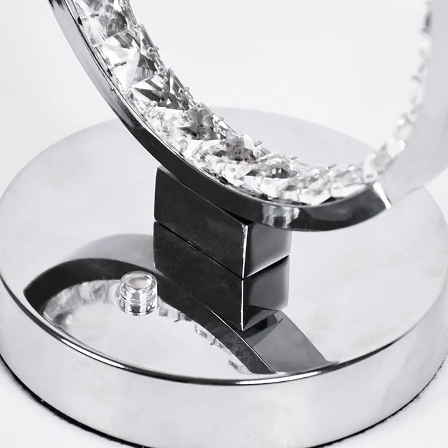 Candeeiro de mesa DRAGON 12W LED 3800lm 4000K Alt.45xD.18cm cromado com cristais 3