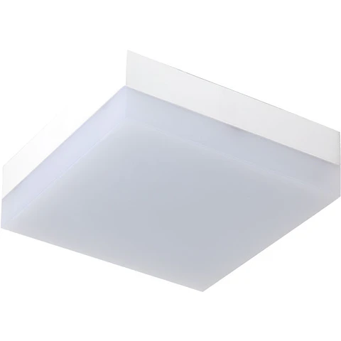 Plafond BUCEFALO quadrado 1x12W LED 960lm 6500K 120° C.12,5xL.12,5xAlt.5,5cm branco