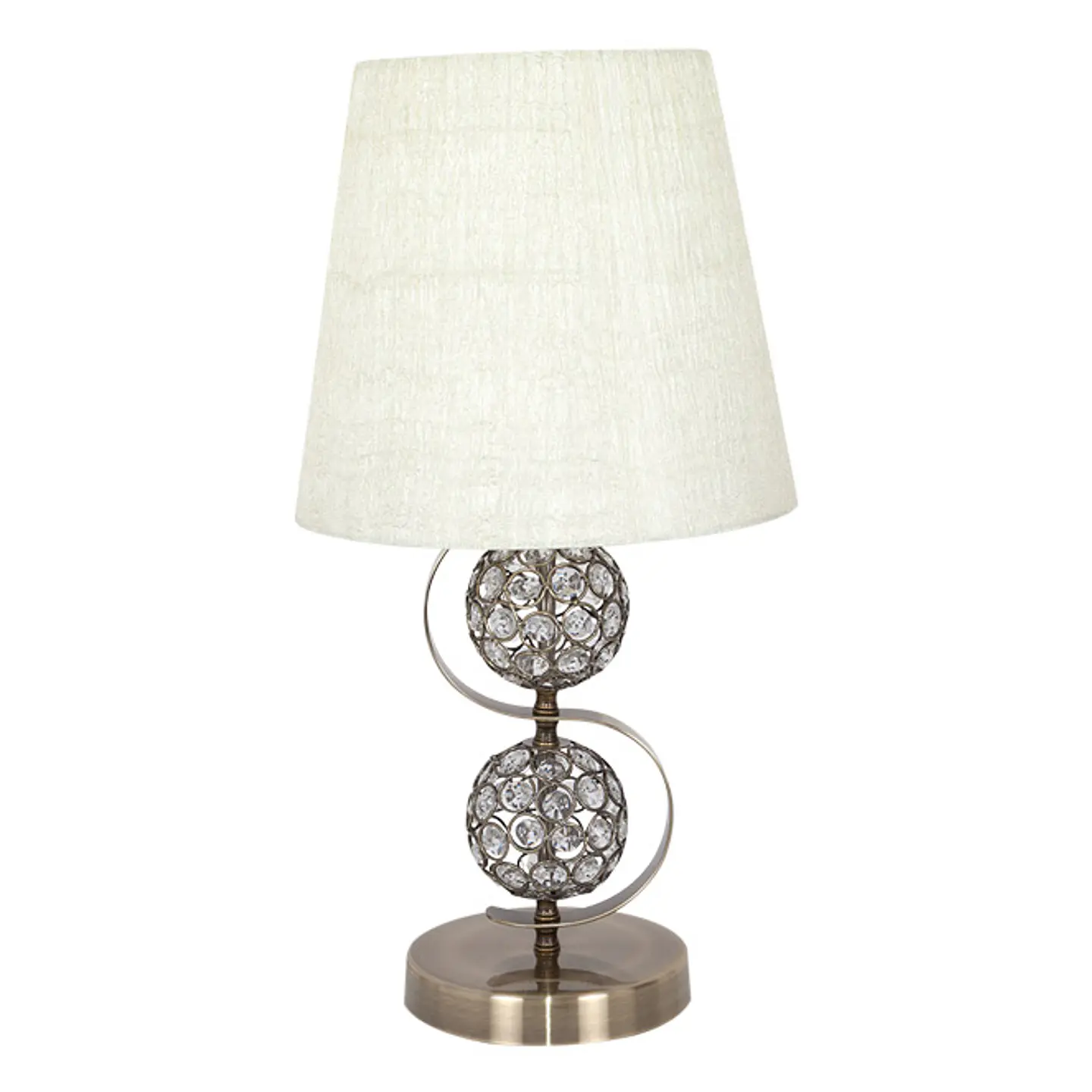 Candeeiro de mesa HONDURAS 1xE14 Alt.50xD.25cm bege/oxidado 1