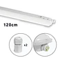 Régua LAZURITA 48W LED 120cm 4400lm 6400K IP65 branca - Thumbnail 1