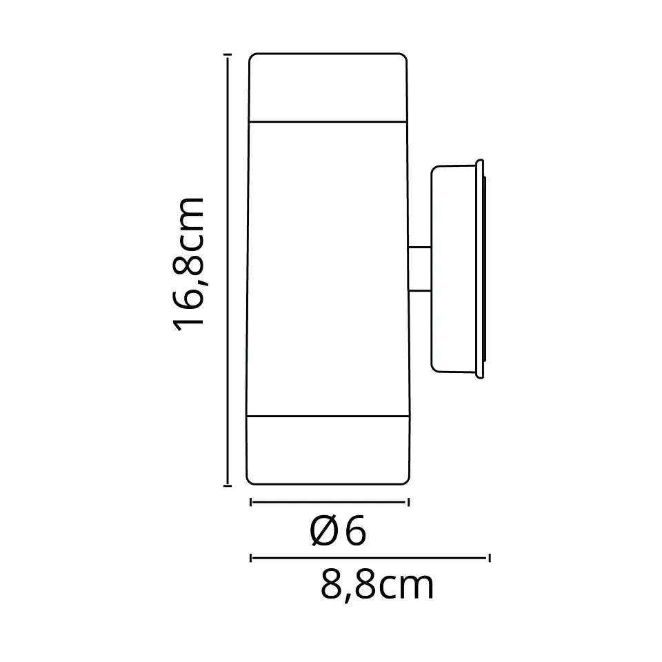 Aplique TUELA 2xGU10 max7W IP44 3
