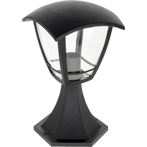 Pilar ZOIO pequeno IP44 1xE27 C.17xL.17xAlt.28cm preto