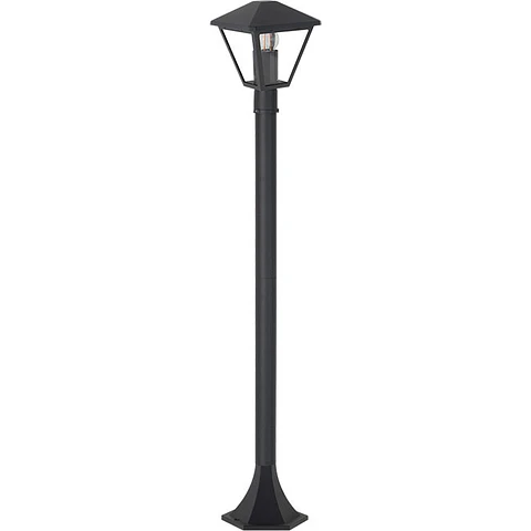 Pilar DORNELA IP44 1xE27 Alt.100cm alumínio+vidro antracite