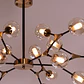 Candeeiro de tecto ANYA 18xG9 Alt.60xD.107cm preto/cor bronze - Thumbnail 2
