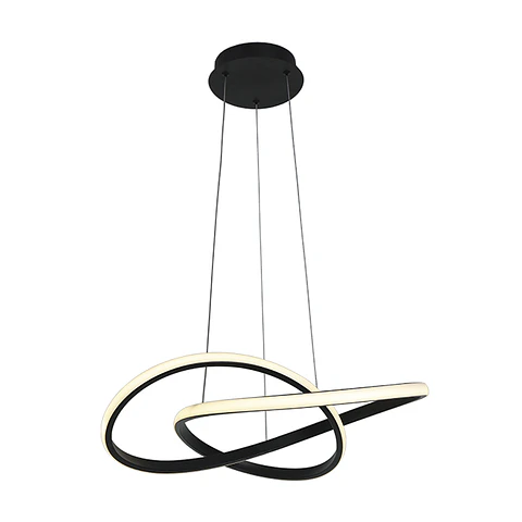 Suspensão DORALICE 40W LED 1650lm 3000K Alt.Reg.xD.50cm preto