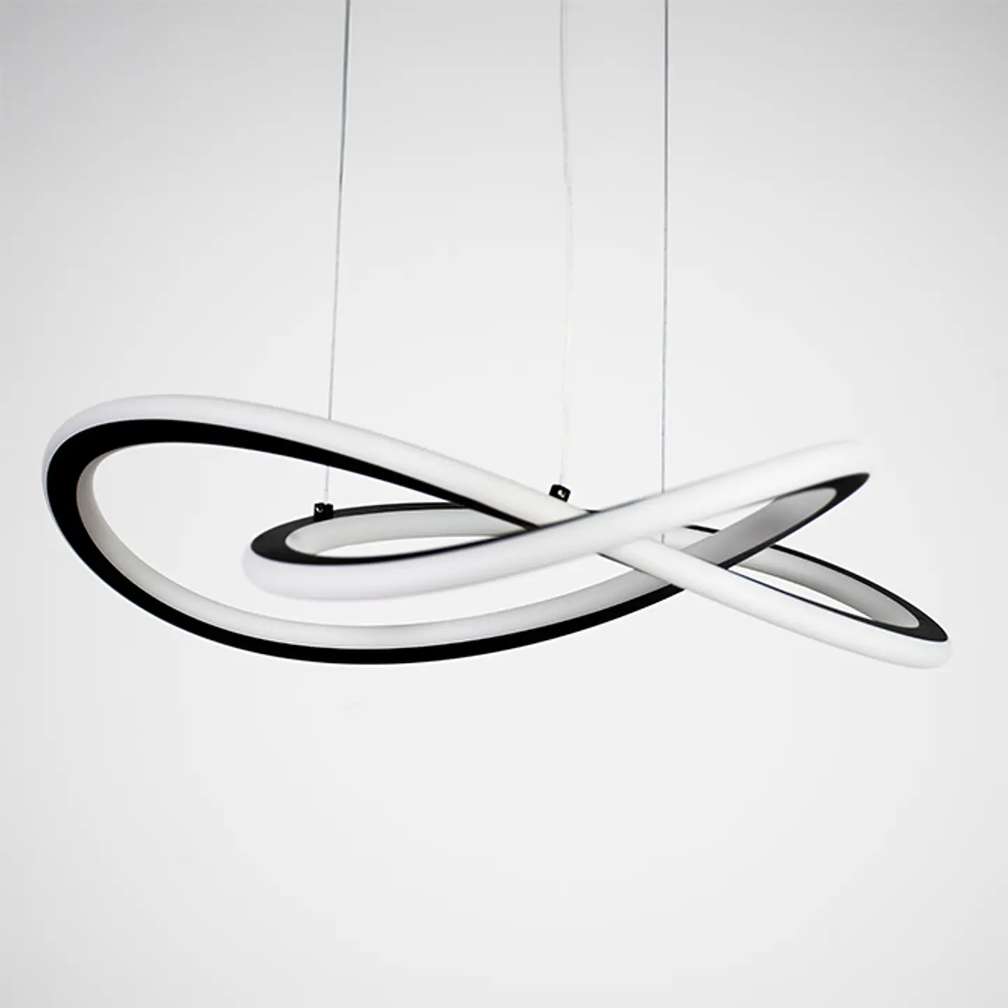 Suspensão DORALICE 38W LED 1900lm 3000K Alt.Reg.xD.45cm preto 2