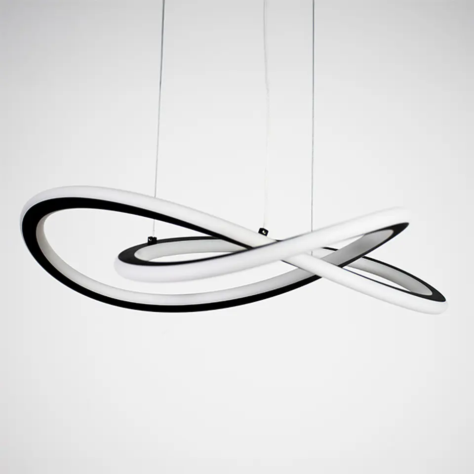 Suspensão DORALICE 38W LED 1900lm 3000K Alt.Reg.xD.45cm preto 2
