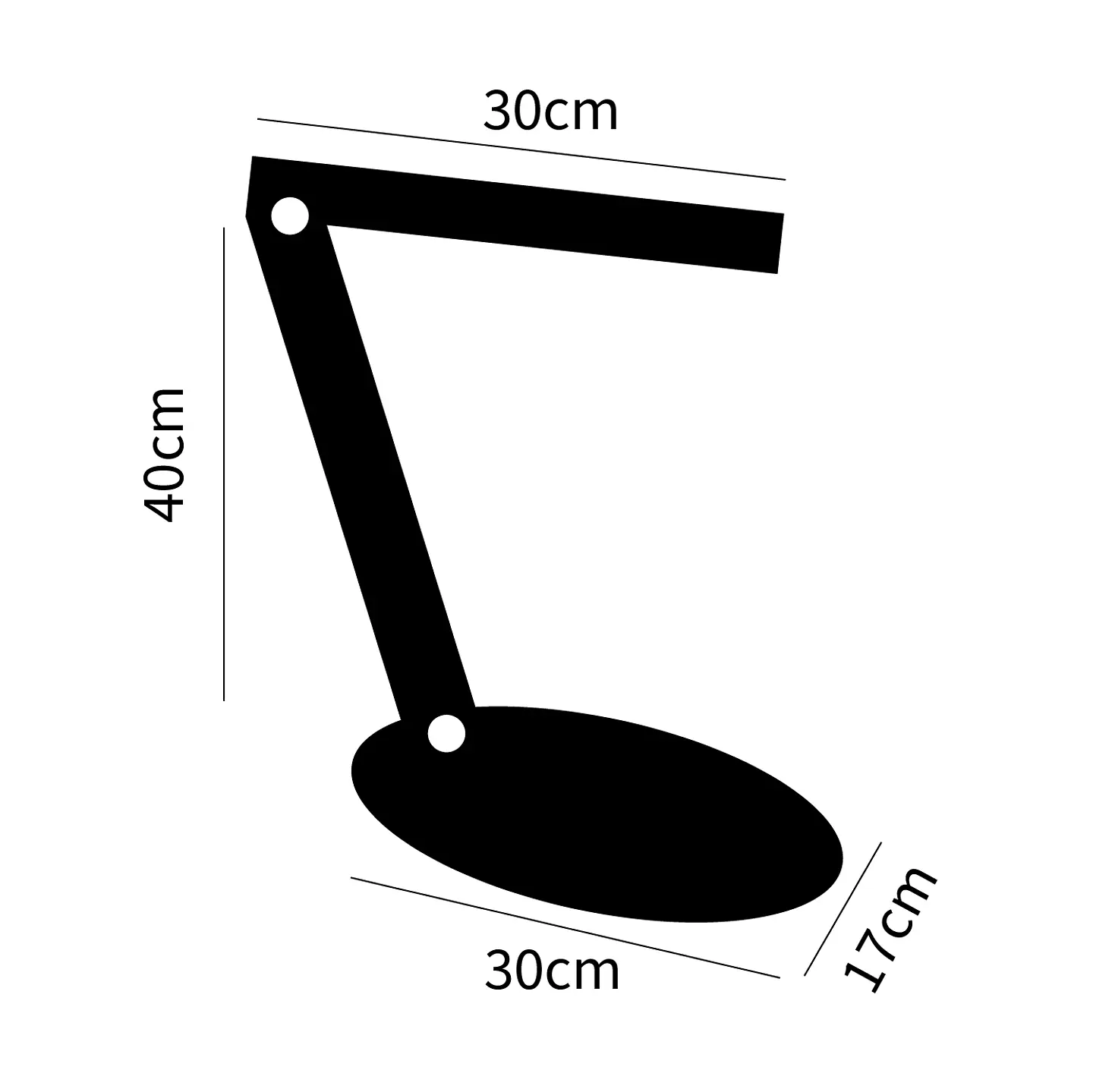 Candeeiro de mesa DAISY 1x5W LED 280lm 4000K C.30xL.17xAlt.Reg.cm preto/madeira natural 2