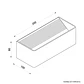 Aplique EDNA 1x6W LED 520lm 3000K C.20xL.10xAlt.8cm cor areia - Thumbnail 2