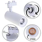 Foco para calha ARGOS (2 condutores) 30W LED 2700K C.7,5xL.8xAlt.23cm branco - Thumbnail 1