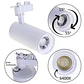 Foco para calha ARGOS (2 condutores) 1x30W LED 6400K C.17xxD.8cm - Thumbnail 1