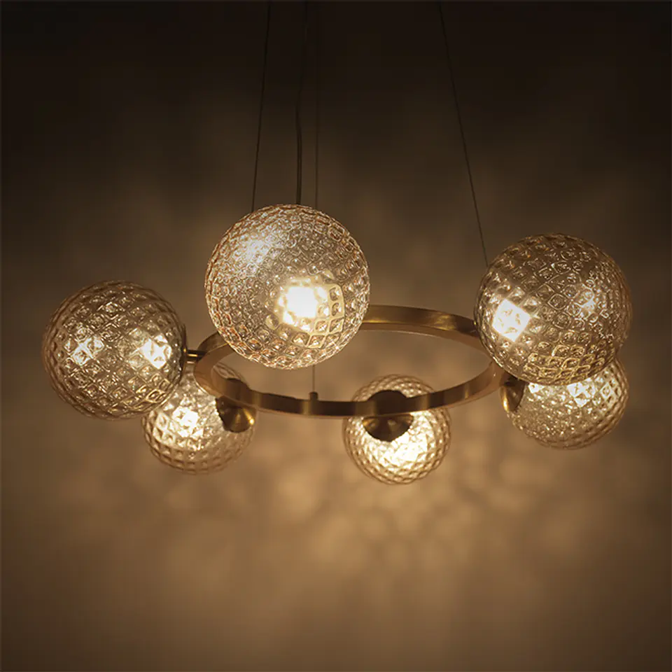 Candeeiro de tecto ANDREZA 22W LED 1600lm 2700K Alt.Reg.xD.68cm bronze 3