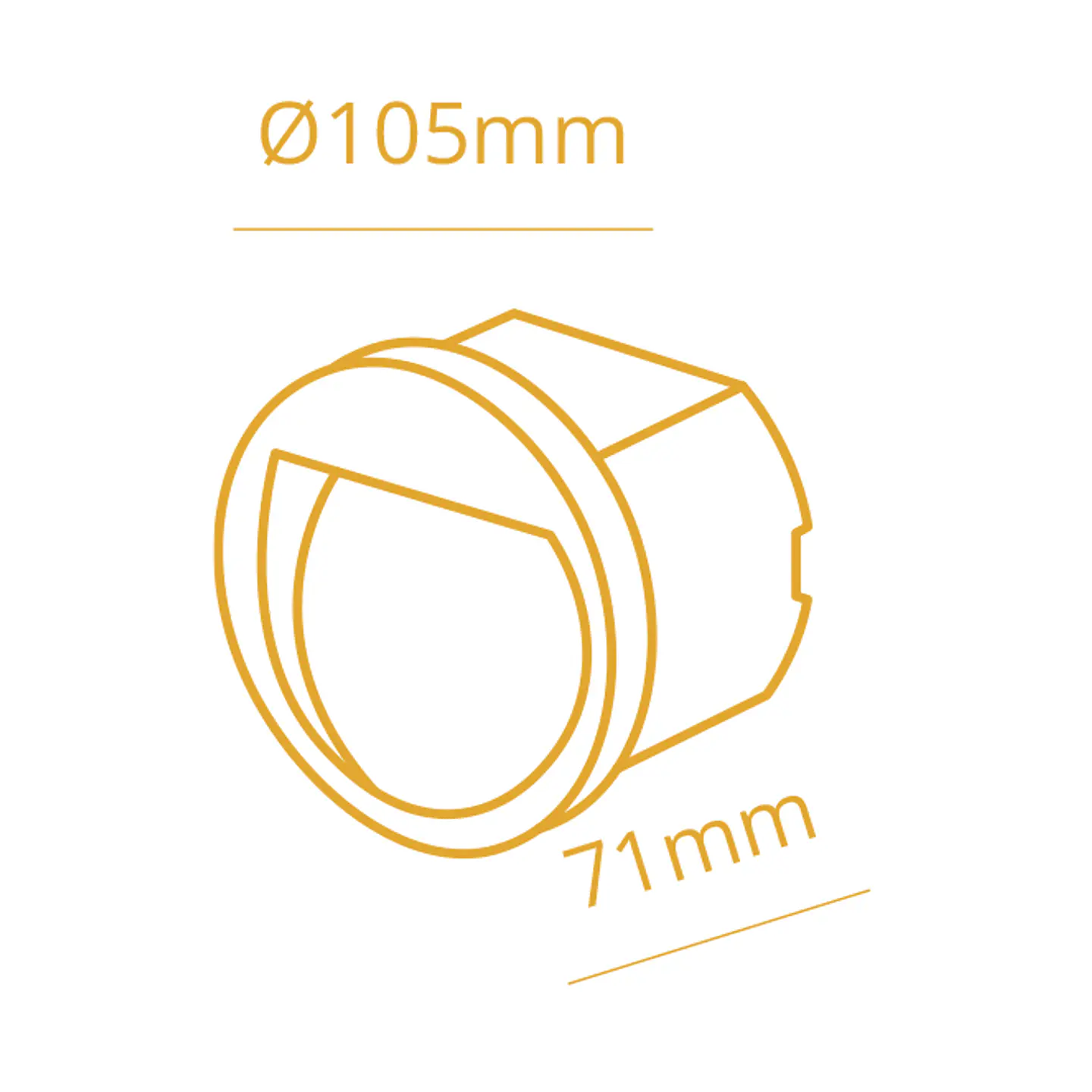 Aplique de encastrar MUSTANG redondo IP54 1x3W LED 105lm 3000K L.7xD.10,5cm antracite 2