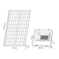 Projector solar NAVARRE IP65 1x100W LED 2400lm 6500K C.28,5xL.9xAlt.25,5cm preto - Thumbnail 2