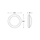 Aplique UMBERTA 2xE27 IP66 Alt.9,4xD.35cm resina - Thumbnail 3