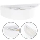 Aplique ELMA 1xE14 C.30xL.10xAlt.7,5cm em gesso branco - Thumbnail 1
