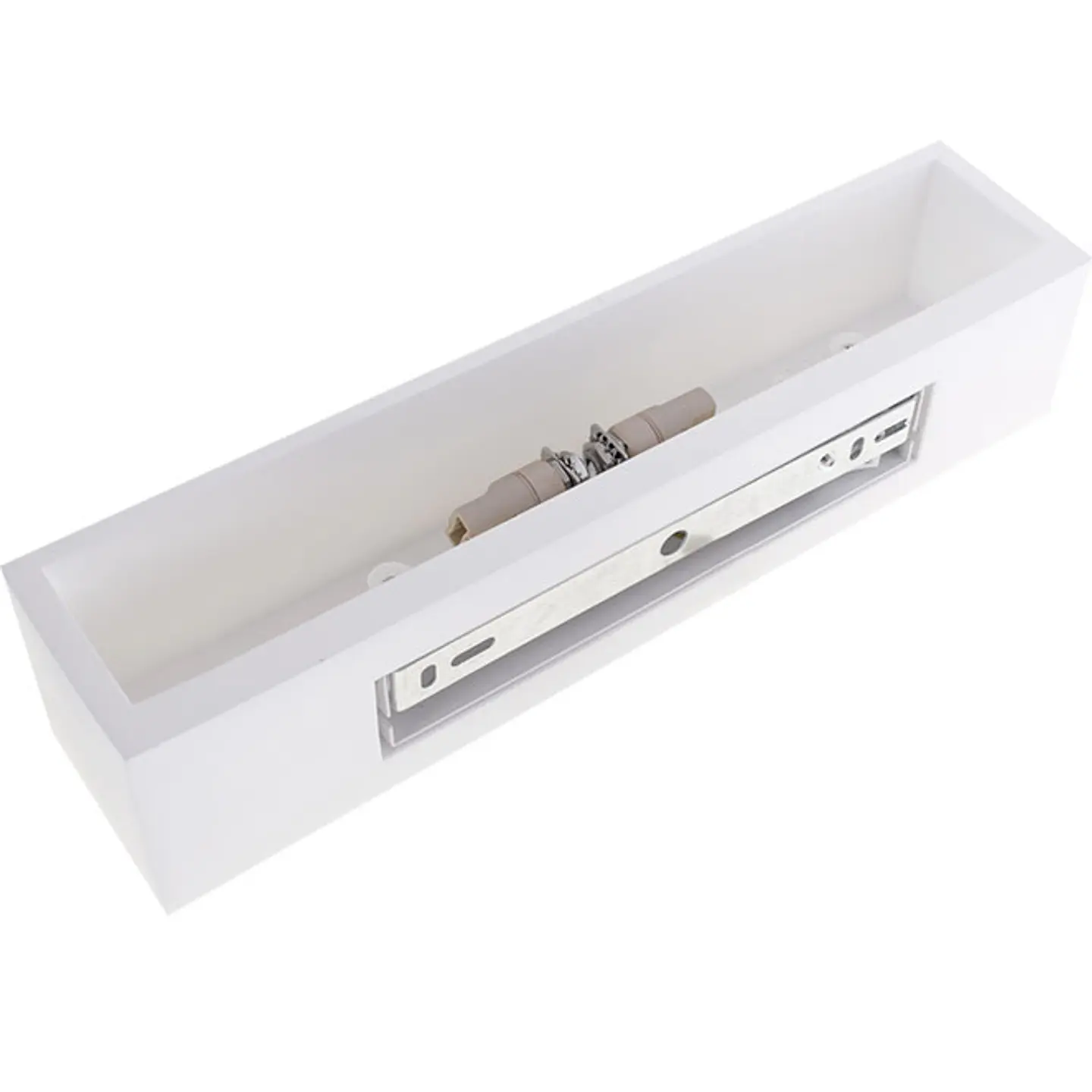 Aplique EMMY 2xG9 C.35,3xL.8,0xAlt.7,5cm em gesso branco 3