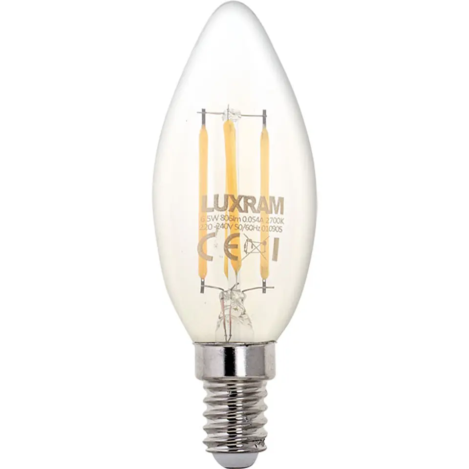 Lâmpada E14 (fino) Vela CLASSIC LED 6.5W 2700K 806lm transparente 1
