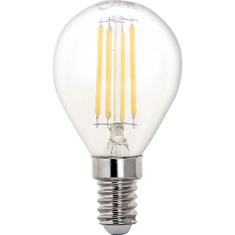 Lâmpada E14 (fino) Esférica CLASSIC LED 6.5W 4000K 806lm transparente