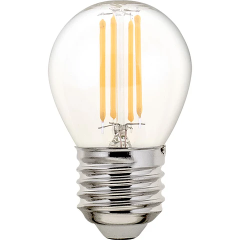 Lâmpada E27 (grosso) Esférica CLASSIC LED 4W 2700K 470lm transparente