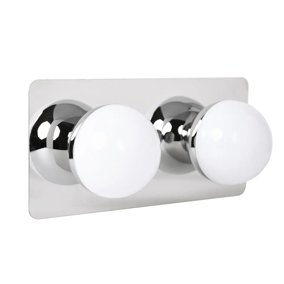 Aplique SIRLA 2x5W LED 1100lm 4000K IP44 C.25xL.11xAlt.12cm cromado 1