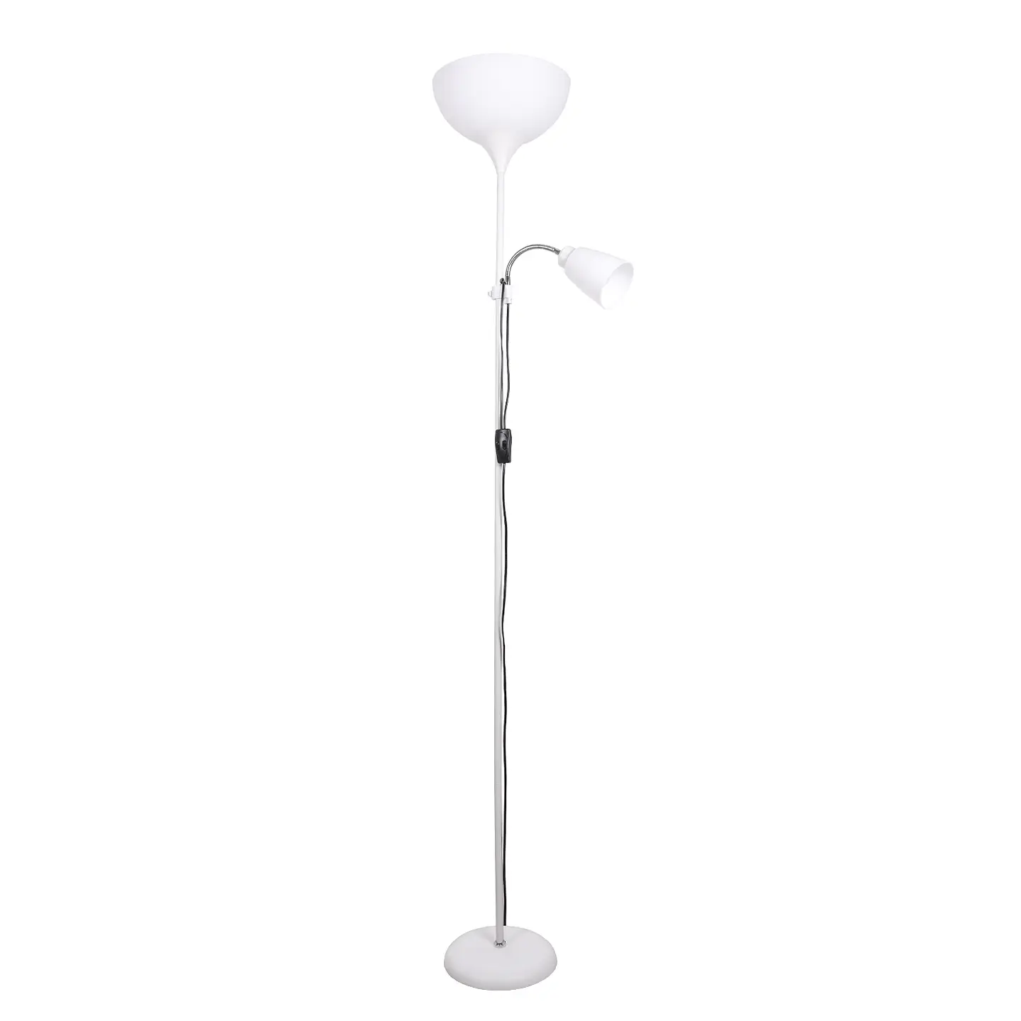 Candeeiro de pé VARESE 1xE27 com braço de leitura 1xE14 Alt.178xD.28cm 1