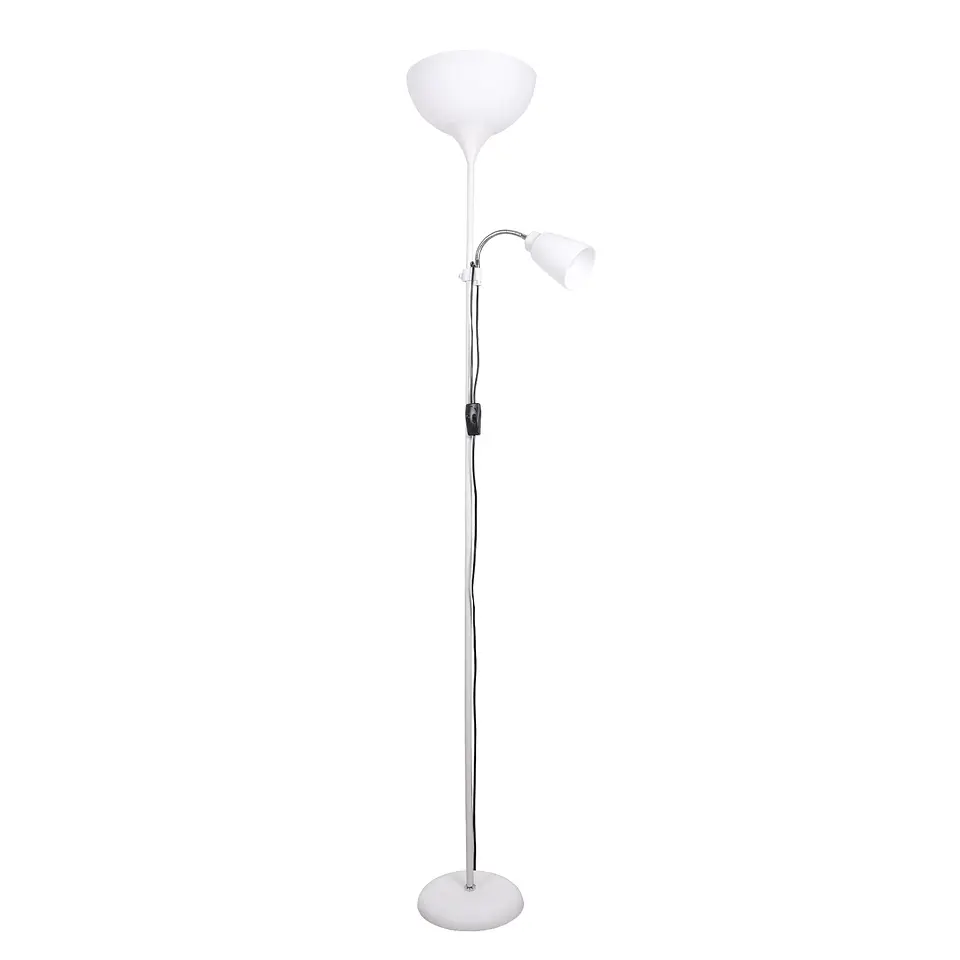 Candeeiro de pé VARESE 1xE27 com braço de leitura 1xE14 Alt.178xD.28cm 1