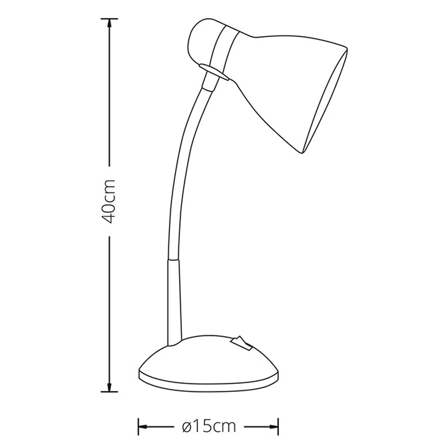 Candeeiro de mesa MEGARA 1xE27 C.14xL.25xAlt.34cm 3