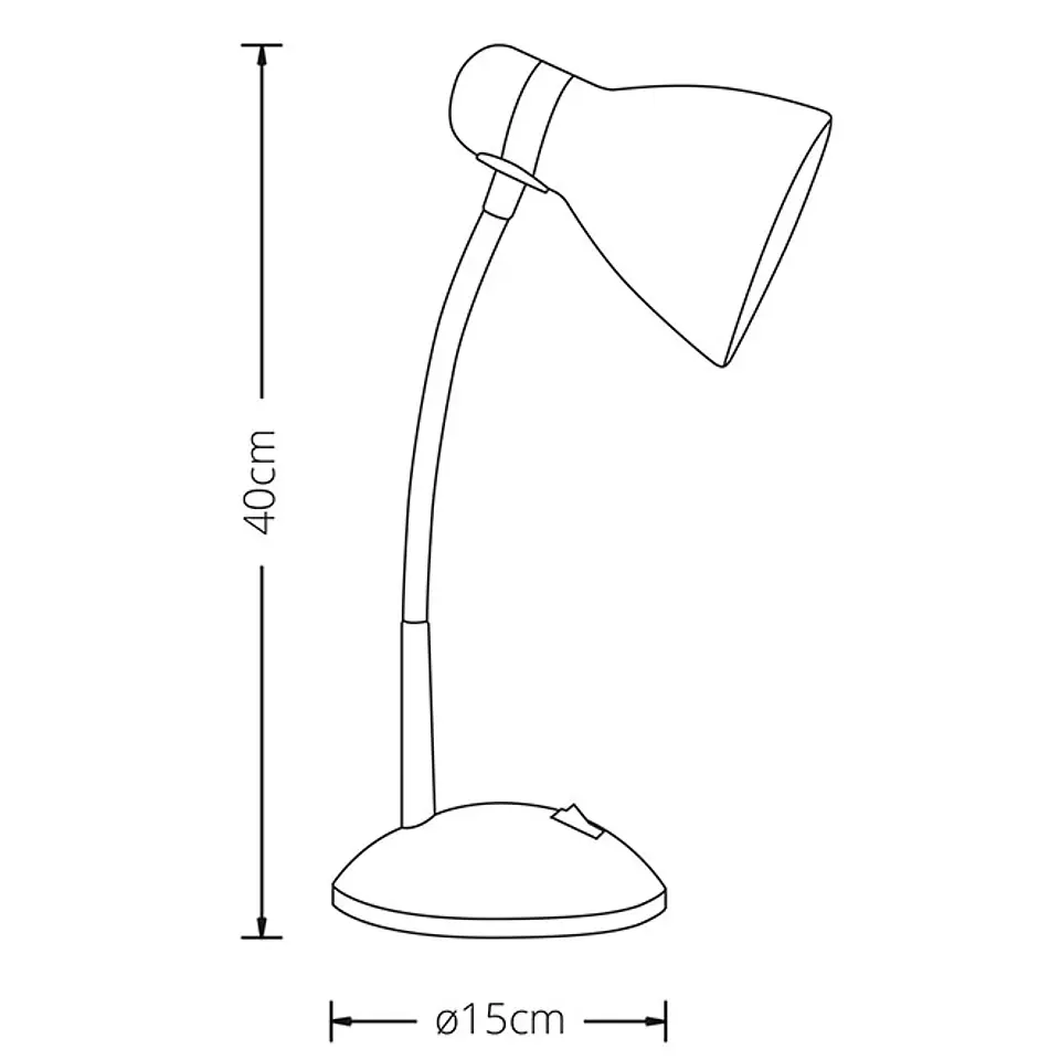 Candeeiro de mesa MEGARA 1xE27 C.14xL.25xAlt.34cm 3