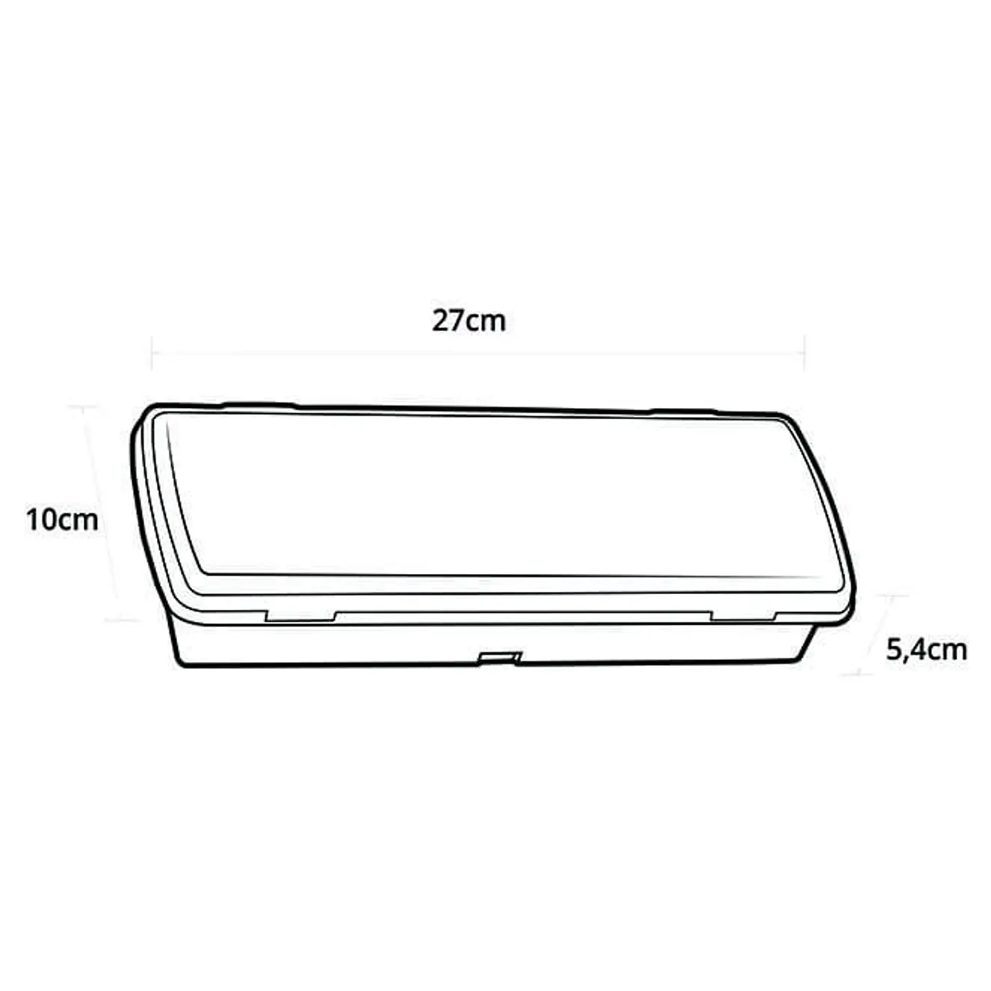 Luz de emergência KALANI mista IP65 1x4,8W LED 230lm 4000K C.27xL.10xAlt.5,4cm branco 3