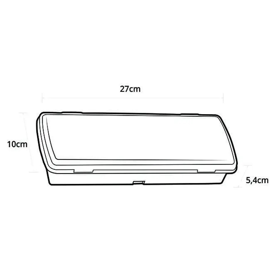 Luz de emergência KALANI mista IP65 1x4,8W LED 230lm 4000K C.27xL.10xAlt.5,4cm branco 3