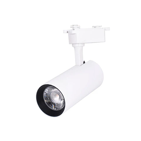 Foco para calha LINE PRO X2 (2condutores) 15W LED 1300lm 4000K 36° C.7,4xL.5xAlt20cm alumínio