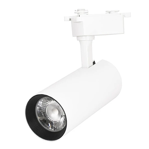 Foco para calha LINE PRO X2 (2condutores) 25W LED 2300lm 4000K 36° C.9xL.6,5xAlt23cm alumínio branco