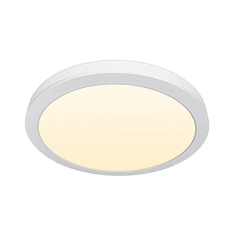 Painel de superficie ERASMUS redondo 24W LED 1920lm 3000K Alt.2,4xD.30cm branco