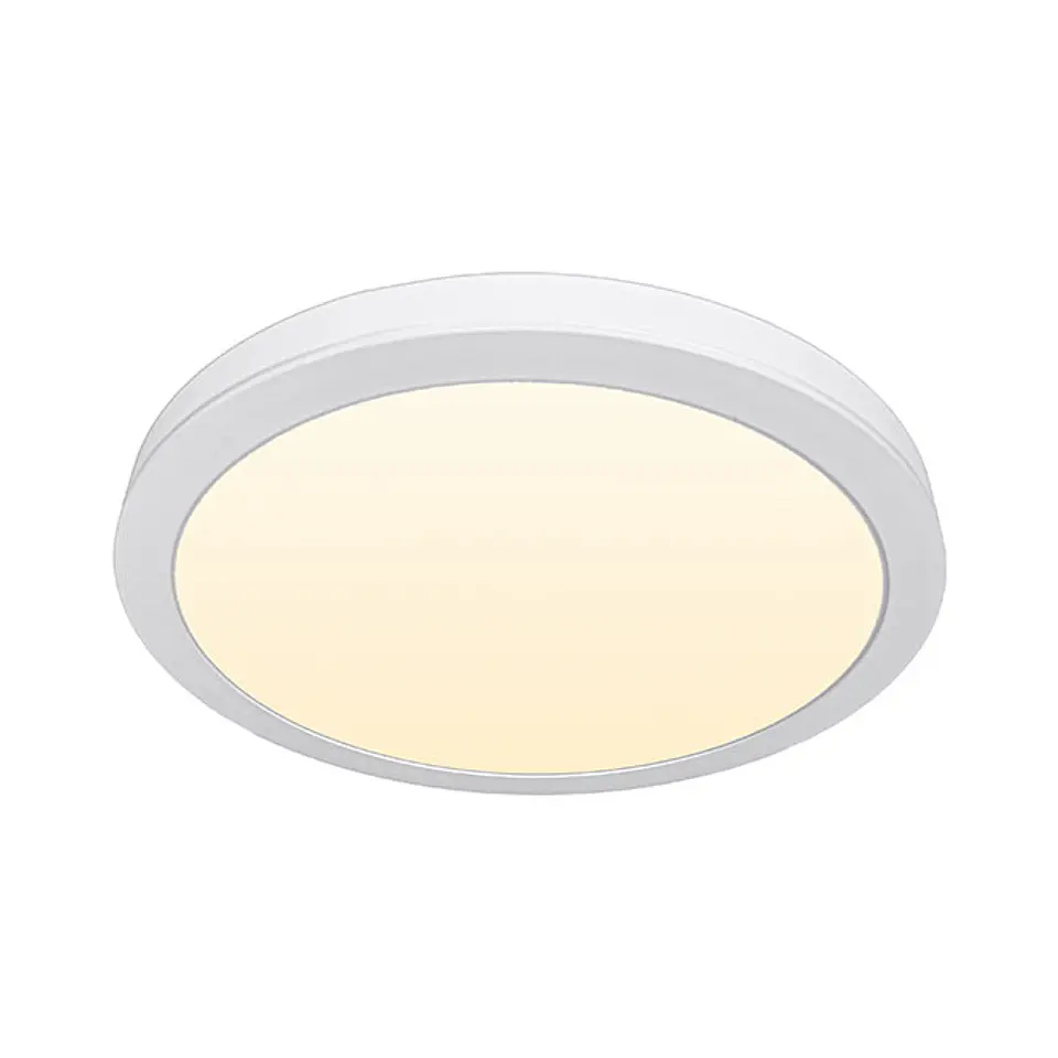 Painel de superficie ERASMUS redondo 24W LED 1920lm 3000K Alt.2,4xD.30cm branco 1