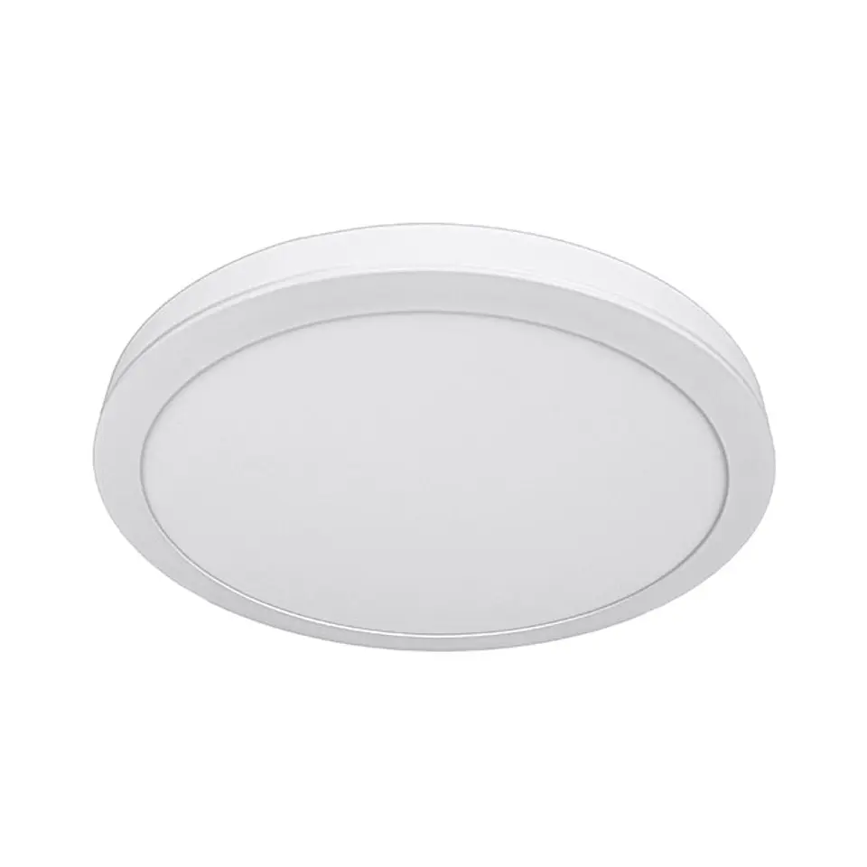 Painel de superficie ERASMUS redondo 24W LED 1920lm 3000K Alt.2,4xD.30cm branco 2