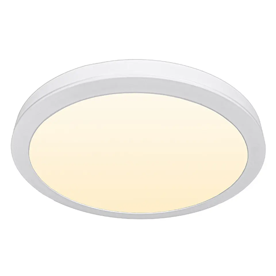 Painel de superficie ERASMUS redondo 32W LED 2560lm 3000K Alt.2,4xD.40cm branco 1