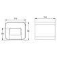 Aplique SABOR IP54 2x4W LED 650lm 4000K 95°C.11xL.9,5xAlt.11cm alumínio preto - Thumbnail 2