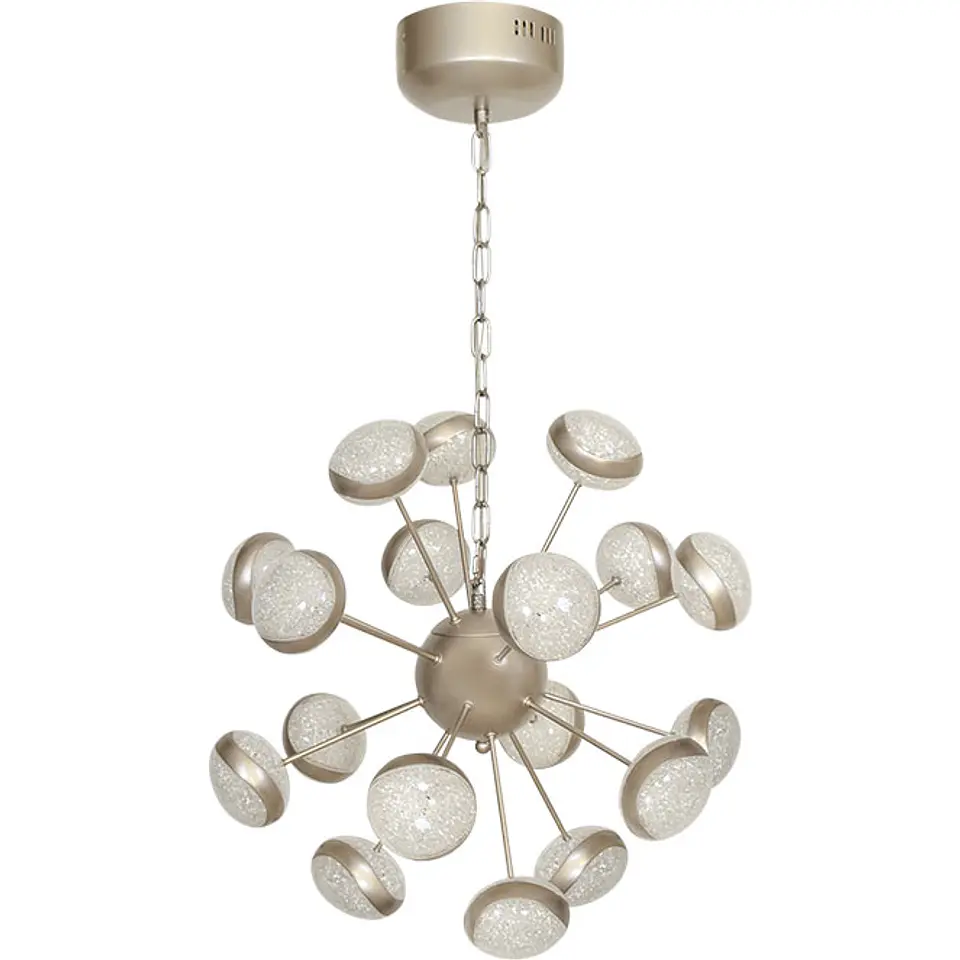 Candeeiro de tecto PLANETT 18x5W LED 6750lm 3300K Alt.Reg.xD.50cm champanhe 1