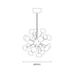 Candeeiro de tecto PLANETT 18x5W LED 6750lm 3300K Alt.Reg.xD.50cm champanhe - Thumbnail 2