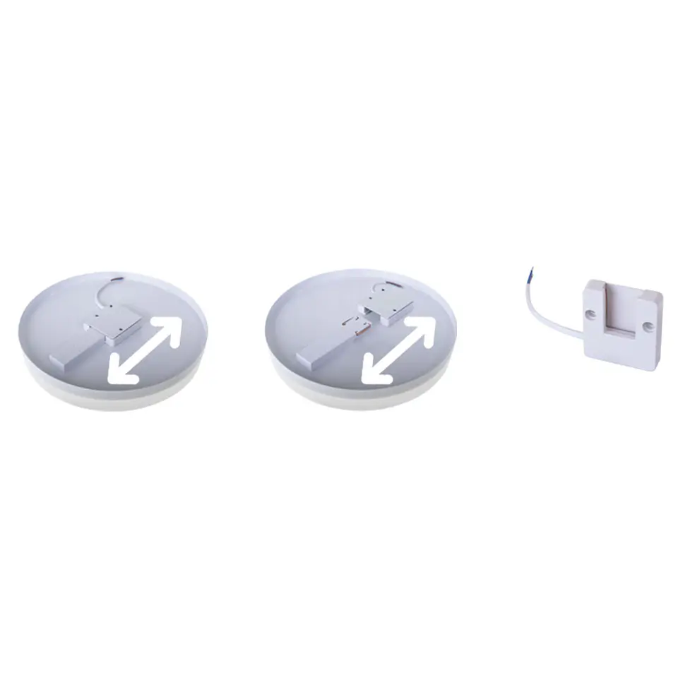 Plafond BERILO 1x36W LED 3240lm 4000K Alt.3,5xD.23cm branco 2