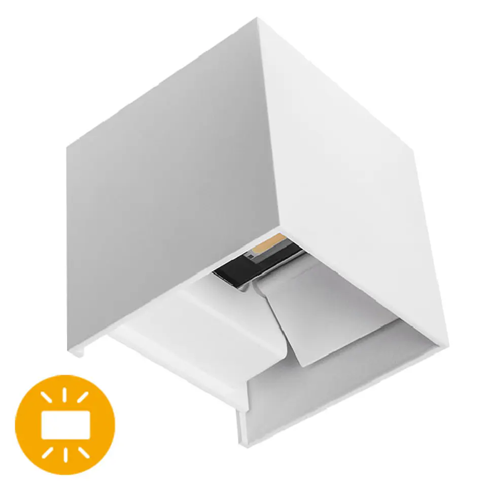 Aplique SEVER IP54 2x3W LED 560lm 6000K C.10xL.10xAlt.10cm 1