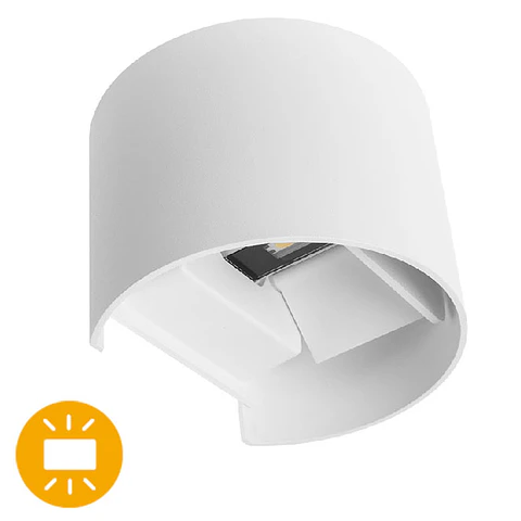 Aplique SIMONTE IP54 2x3W LED 560lm 3000K C.14xL.11,5xAlt.10cm