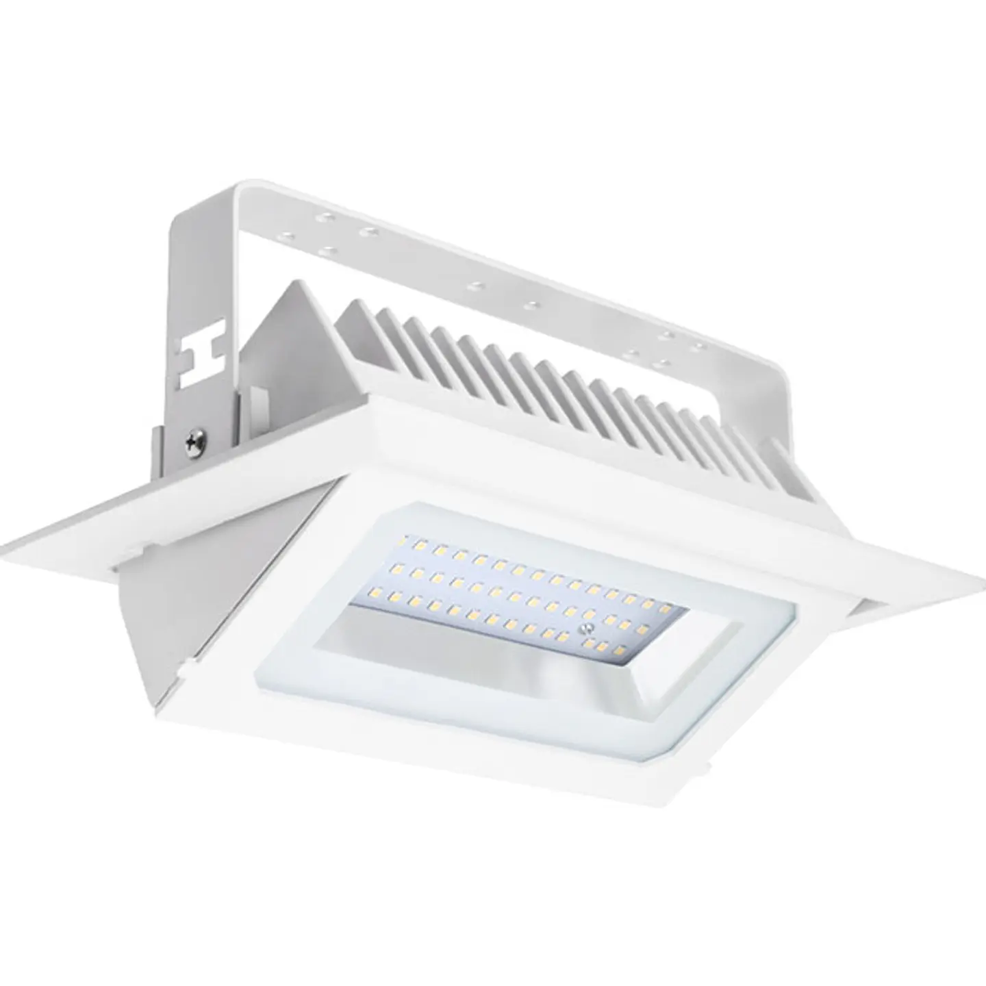 Foco de encastrar NEWTON rectangular IP44 1x50W LED 5500lm 4000K C.24,5xL.15xAlt.0,5cm branco 1
