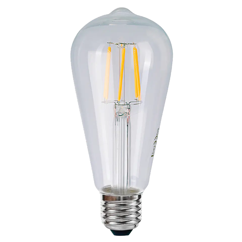 4W Lâmpada ST64 Filamentos LED E27 Cristal 3000K 1