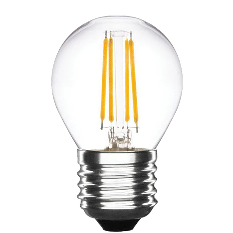 4W Lâmpada G45 Filamentos LED E27 Cristal 3000K